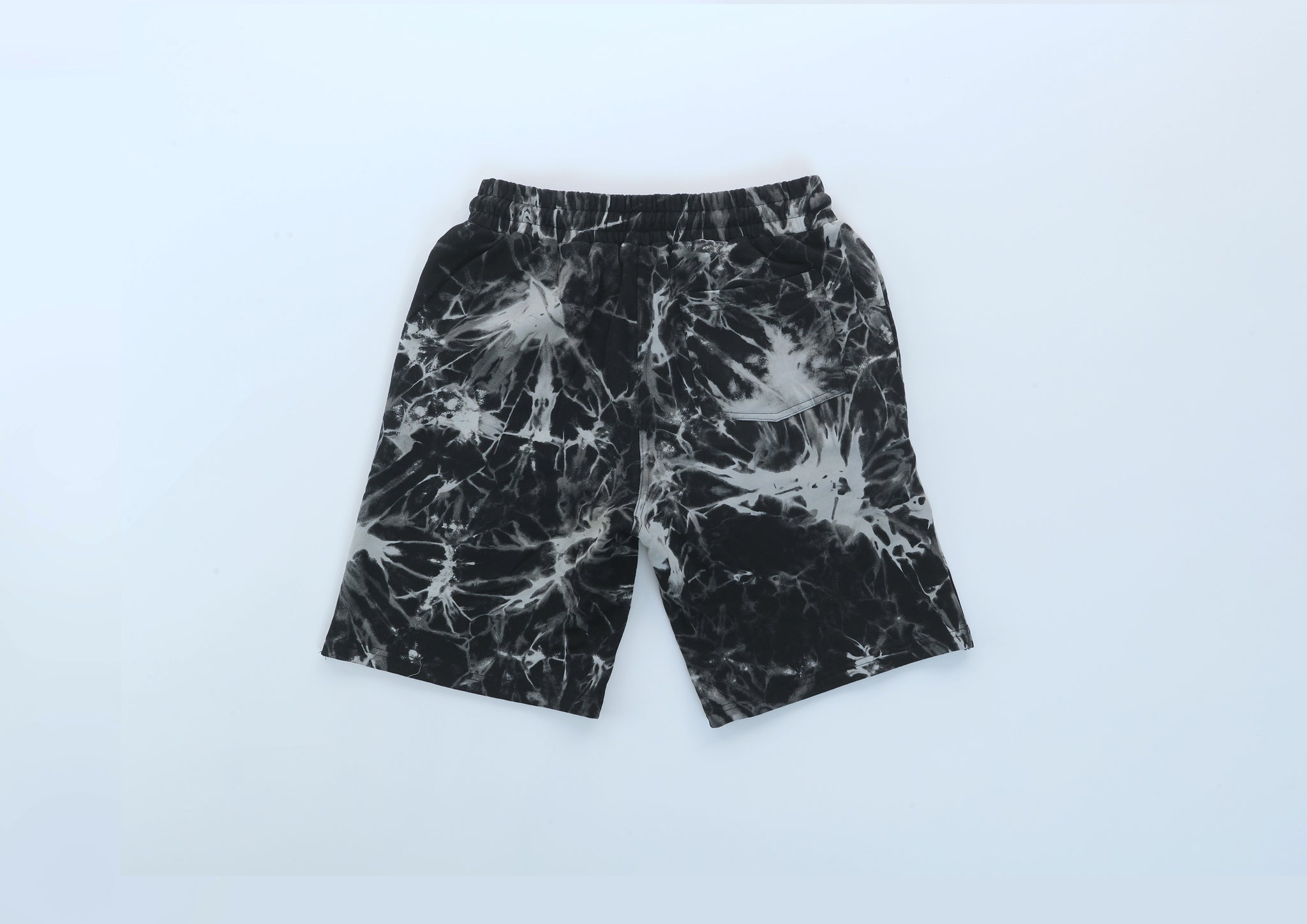 Market Smiley Shibori Dye Shorts Tie-Dye BLACK. M / Black