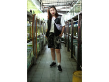 Load image into Gallery viewer, MZZH Black &amp; White Tie-Dye Shorts
